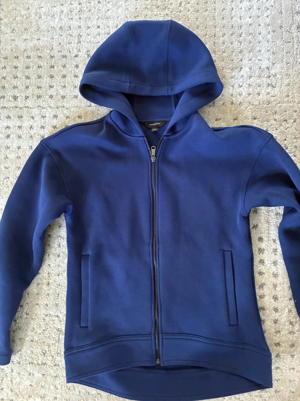 Banana Republic Bright Navy Blue Full-Zip Hoodie